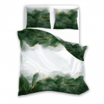 Voodipesukomplekt PEP-78, valge v./roheline v., 70 x 80 cm, 200 x 220 cm
