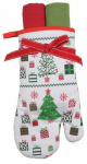 Kindad, komplekt Splendid Prezent, 32 cm x 15 cm, valge/punane/roheline, 3 tk