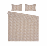 Voodipesukomplekt Okko Leopard, pruunikas v., 50 x 70 cm, 200 x 220 cm, 3 os.