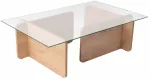 Kohvilaud Nordure Flavio, pruunikas v., 65 cm x 105 cm x 30 cm
