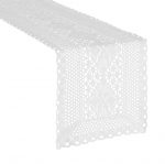 Piklik laudlina ristk&uuml;likukujuline Meggy, valge, 30 x 180 cm