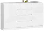 Kummut Akord K160, valge v., 99 cm x 160 cm x 40 cm