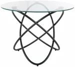 S&ouml;&ouml;gilaud Orbit, l&auml;bipaistev v./must v., 100 cm x 100 cm x 74 cm