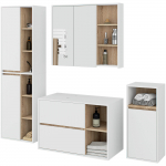 Vannitoa m&ouml;&ouml;bli komplekt Akord Furniture Factory Vami, tamm v./pruun v., 30 cm x 50 cm x 170 cm