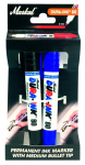 Markerite komplektid Markal Dura-Ink 60, sinine v./must v., 2 tk