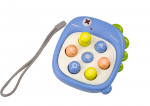 Elektrooniline m&auml;ng, dinosaurus Lean Toys Whack A Mole Cute Pet, 9 cm, sinine