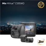Autovideoregistraator kahe kaameraga Mio MiVue&trade; C595WD | Full HD | HDR | T30 Rear Cam | Wi-Fi | GPS | Parking mode | Speedcam alert