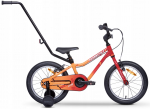 Lisaratastega laste jalgratas, laste Tabou Rocket FR, punane/kollane, 18"