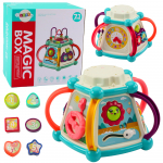 Arendav kuubik, kuju sorteerija Lean Toys 7in1 Magic Box, 28 cm, mitmev&auml;rviline