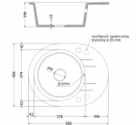 K&ouml;&ouml;givalamu Mexen Kevin, graniit, 45.8 cm x 58.6 cm x 19 cm, kuldne v./must v./kroom v.