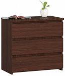 Kummut Akord CL3, bordoo v./wenge, 57 cm x 60 cm x 35 cm