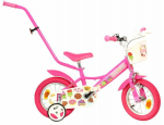 Lisaratastega laste jalgratas, laste Bimbo Bike 77436, roosa v., 12"