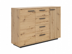 Kummut Lukas, artisan oak, 95.5 cm x 40.5 cm x 139 cm