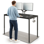 Arvutilaud reguleeritava k&otilde;rgusega Desktronic HomeMax, 160 cm x 80 cm, 74 - 119 cm, must v.
