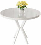 S&ouml;&ouml;gilaud Kalune Design Agnes, valge v., 90 cm x 90 cm x 73 cm