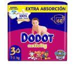 M&auml;hkmed Dodot Extra Activity, 3 suurus, 6 - 10 kg, 60 tk