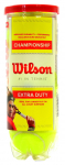 Tennisepallide komplekt Wilson Extra Duty, kollane, 3 tk