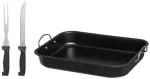 K&uuml;psetusvorm Maku Ham-Roasting Tin And Carving, must v./teras v., 37 cm x 29 cm