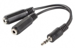 Adapter Lanberg Mini Jack x2 / Mini Jack MiniJack, Mini Jack female x 2, 0.1 m, must v.