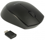 Juhtmevaba arvutihiir Delock Mini, bluetooth / 2.4ghz, must v.