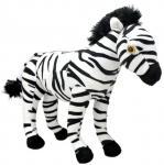 Pehme m&auml;nguasi Wild Planet Zebra, valge/must, 30 cm