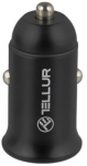 Auto laadija Tellur TLL151251, USB Type C/USB, must, 60 W