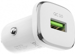 Auto laadija Borofone BZ12A Car Charger, USB, valge