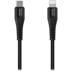 Juhe Canyon CNS-MFIC4B, Apple Lightning/USB-C, 120 cm, must v.