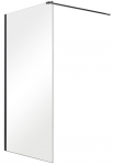 Du&scaron;isein Besco Aveo Black 90 Walk In, 90 cm x 195 cm, l&auml;bipaistev/must