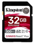 M&auml;lukaart Kingston Canvas React Plus, 32 GB, 300 Mb/s - 260 Mb/s