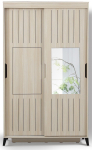 Riidekapp Kalune Design Pasific Home Fuga 120, tamm v., 120 cm x 60 cm x 216 cm, peegliga