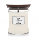 K&uuml;&uuml;nal, l&otilde;hna WoodWick Linen, 65 h, 275 g, Valge v.