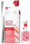 K&uuml;&uuml;nehooldusvahend Eveline Nail Therapy SOS, heleroosa v., 12 ml