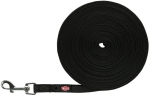 Koera rihm Trixie Tracking Leash 19787, must v., S/M, 10 m x 15 mm