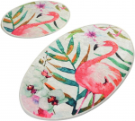 Vannitoamattide komplekt Foutastic Flam 359CHL1542, mitmev&auml;rviline, 100 cm x 60 cm