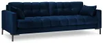 Diivan Micadoni Home Mamaia Velvet, sinine v., 177 x 92 cm x 75 cm