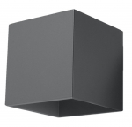 Valgusti lagi ja seinad Sollux Quad 1, G9, 1 x 40 W, antratsiit v.