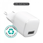 Adapter Estuff Infinite ES637001, USB A, valge, 12 W