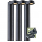 &Uuml;hendatav v&auml;lisvalgusti Ludeco Oskar PL1023, 1.5W, LED, IP44, must v., 11 cm x 34.8 cm