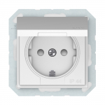 Pistikupesa Vilma QR1000 RP16-003-22, maandusega, IP44, matt valge