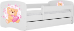 Lastevoodi Kocot Kids Babydreams Teddybear Butterflies, valge v., 70 x 140 cm, ilma voodipesukastita, madratsiga