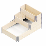 Peenrakast Upyard RSB Natural, 120 cm x 80 cm x 58.5 cm