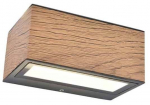 &Otilde;ue seinavalgusti Lutec Gemini, 10.5W, LED, IP54, pruun v./tumehall v., 6.5 cm x 8.9 cm
