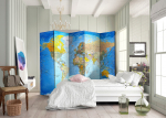 Vahesein Artgeist World Classic Map, mitmev&auml;rviline, 225 cm x 172 cm