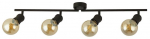 Valgusti kohtvalgusti Searchlight Dance 4Lt Split Bar, E27, 4 x 60 W, must v.