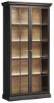 Vitriinkapp Gala Meble Lucca W2D, must v., 102.5 cm x 40.5 cm x 200 cm