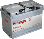 Aku A-mega Premium 5, 12 V, 60 Ah, 600 A