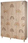 Riidekapp Kalune Design Lena 912, pruun v., 52 cm x 135 cm x 192 cm