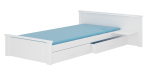 Lastevoodi ADRK Aldex Shelf, valge v., 80 x 180 cm, voodipesu kastiga, madratsiga