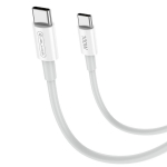 Kaabel Jellico B22 Super Fast, 2 x USB Type C, 100 cm, valge v., 100 W